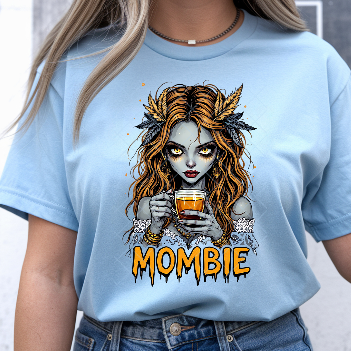 Caffeinated Mombie - Premium Graphic T-Shirt for Casual Wear