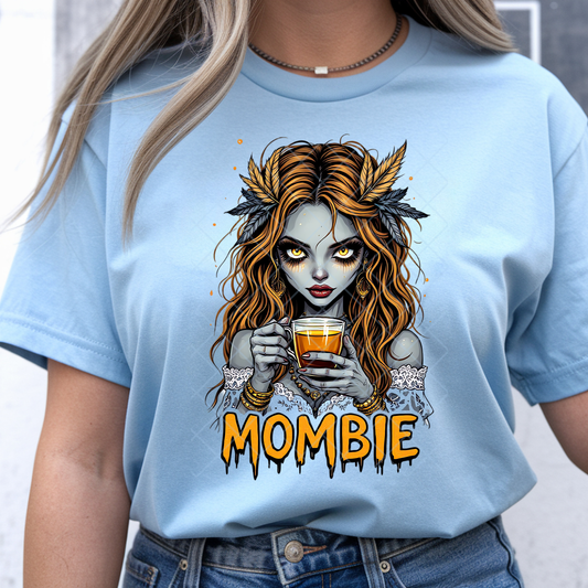 Caffeinated Mombie - Premium Graphic T-Shirt for Casual Wear