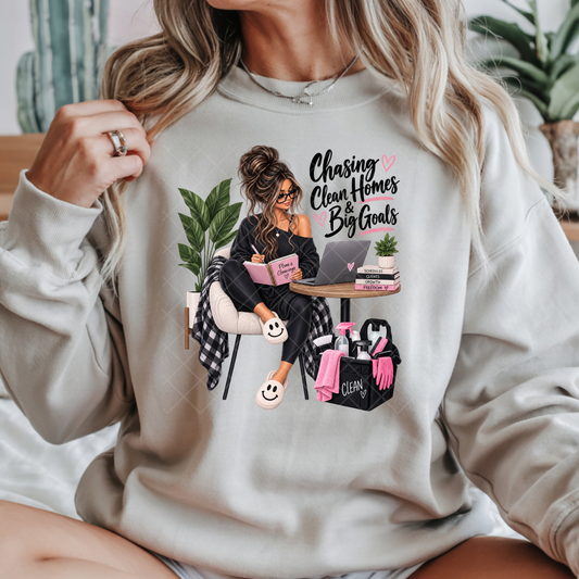 Chasing Clean Homes - Premium Graphic T-Shirt for Casual Wear