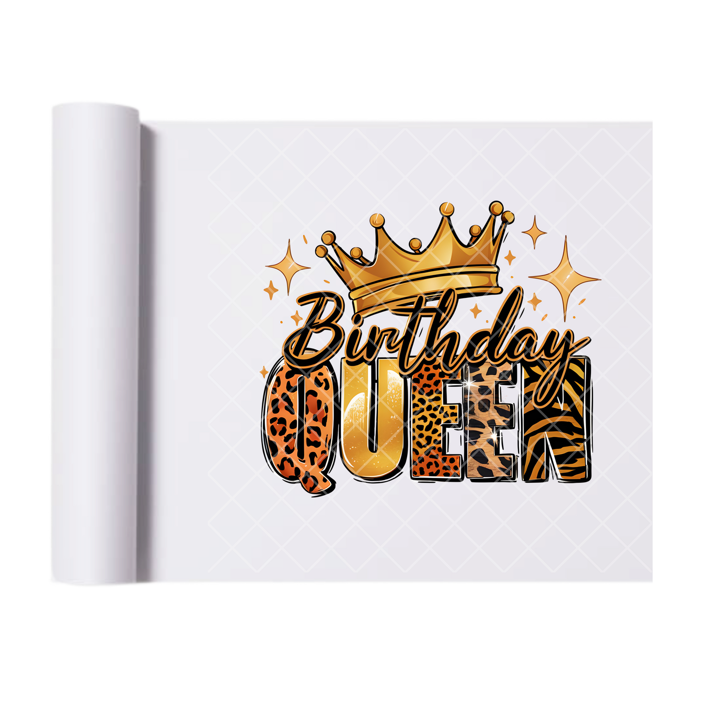 Birthday Queen - Direct Print Film Transfer for T-Shirts, Cotton, Polyester & Blends - High-Quality Print