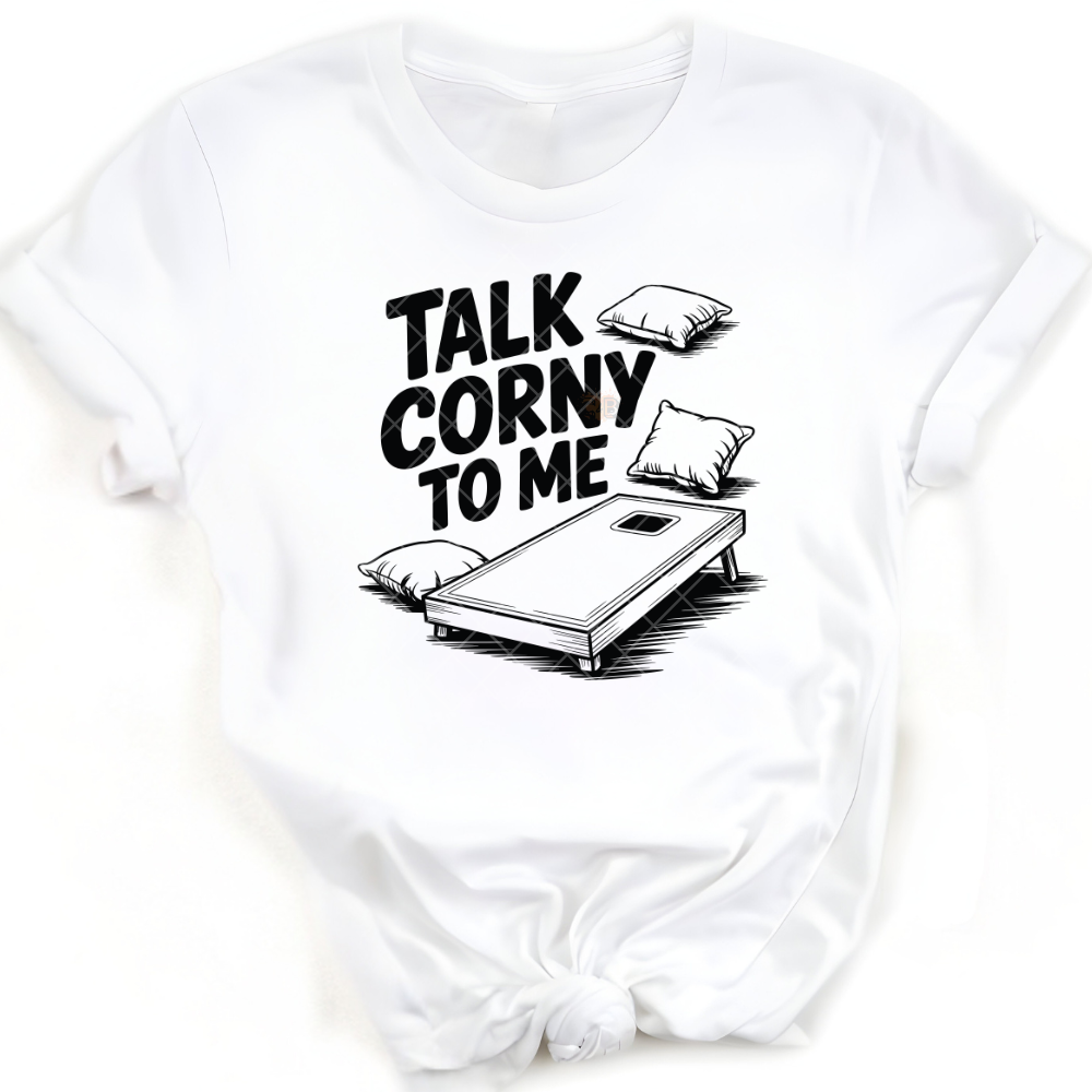 Talk Corny To Me - Premium Graphic T-Shirt for Casual Wear