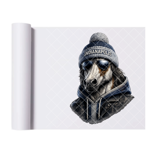 Indianapolis Football - Direct Print Film Transfer for T-Shirts, Cotton, Polyester & Blends - High-Quality Print
