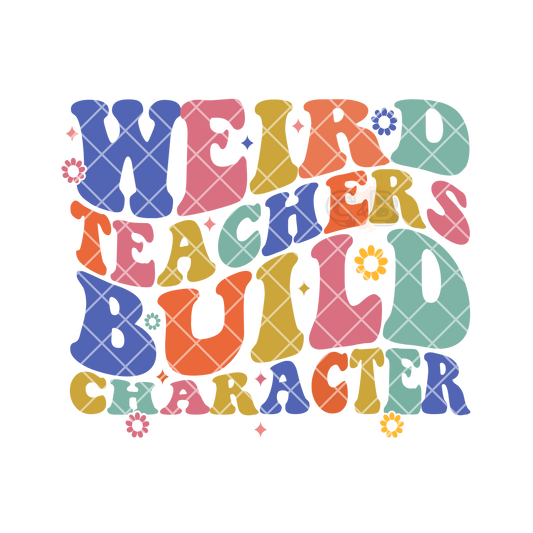 Weird teacher multi color PNG