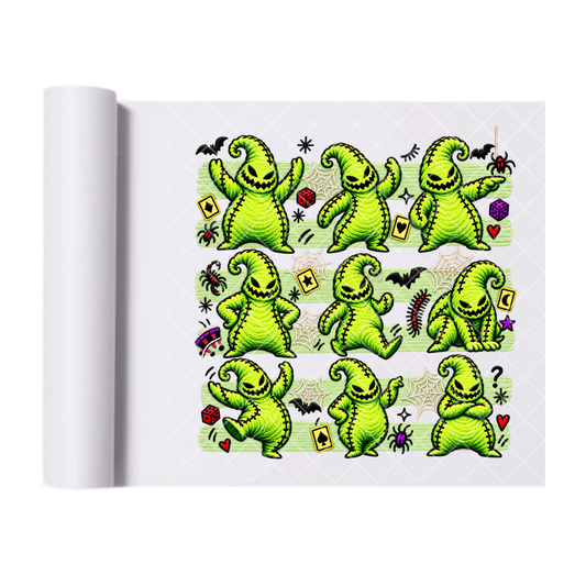 Multi Oogie Boogie - Ready To Press Print Transfer for Apparel, Cotton, Polyester & Blends - High-Quality Print- Commercial Grade