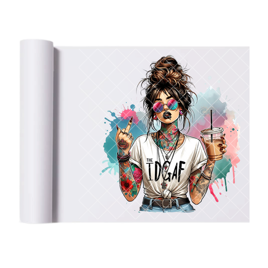 Zero Chill Babe - Ready To Press Print Transfer for Apparel, Cotton, Polyester & Blends - High-Quality Print- Commercial Grade