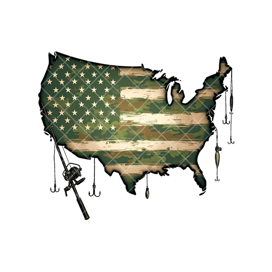 America Fishing PNG