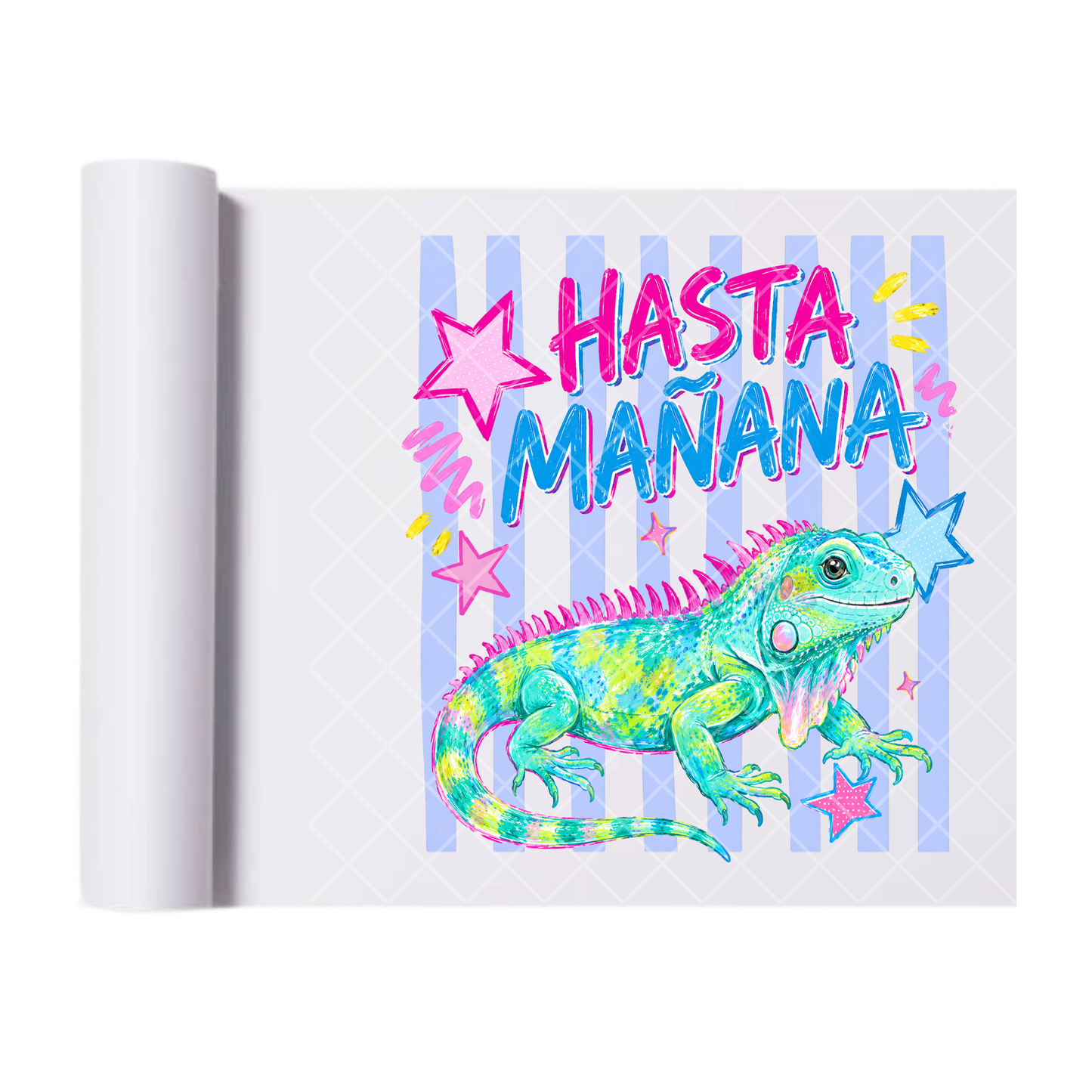 Hasta Manana Lines - Direct Transfer Print, Ready To Press For T-Shirts, Cotton, Polyester & Blends - Tshirt Business Quality