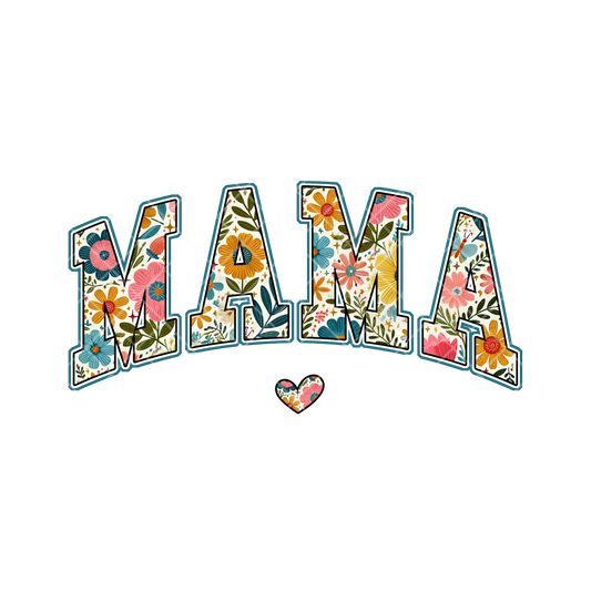 Mama Floral Design Inlay PNG