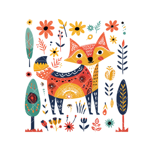 Pattern Fox Blend PNG