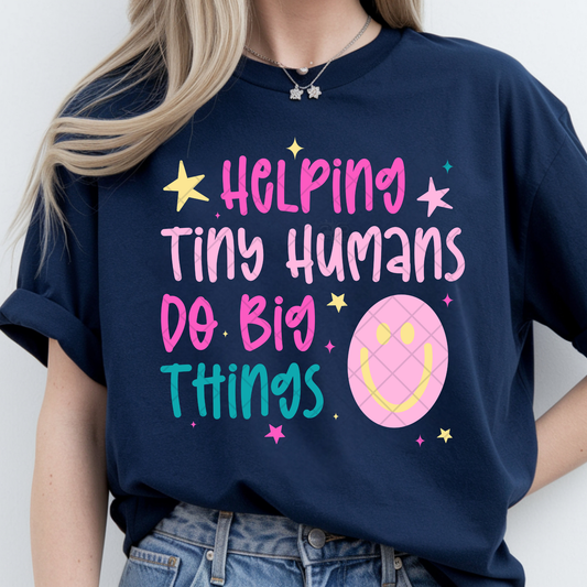 Helping Tiny Humans Learn - Premium Graphic T-Shirt for Casual Wear