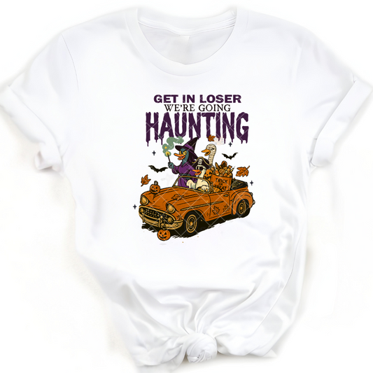 Get In Were Haunting - Premium Graphic T-Shirt for Casual Wear