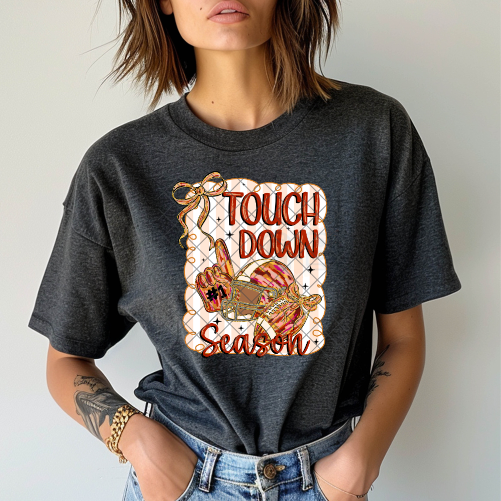 Touch Down Season - Premium Graphic T-Shirt for Casual Wear