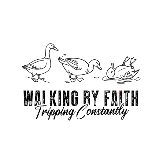 Walking By Faith Goose PNG File