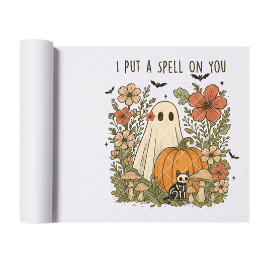 Spell Garden - Ready To Press Print Transfer for Apparel, Cotton, Polyester & Blends - High-Quality Print- Commercial Grade