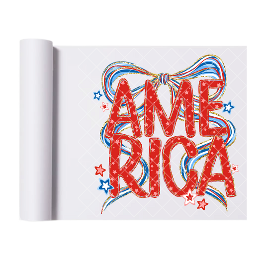 Ame Rica - Direct Print Film Transfer for Trendy T-Shirts, Cotton, Polyester & Blends - High-Quality Print