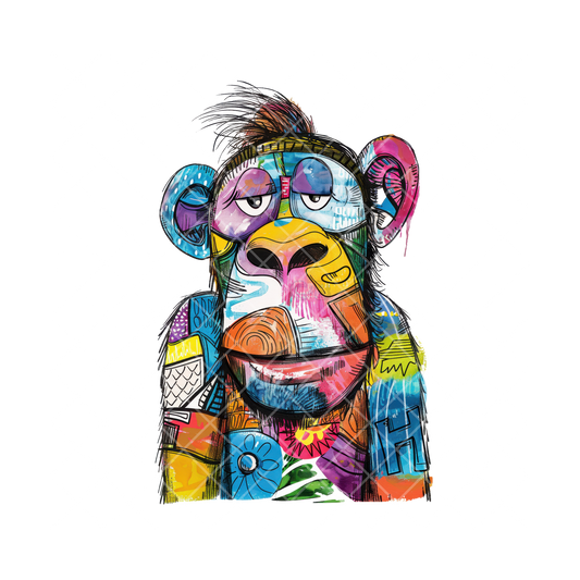 Monkey Art Painting PNG