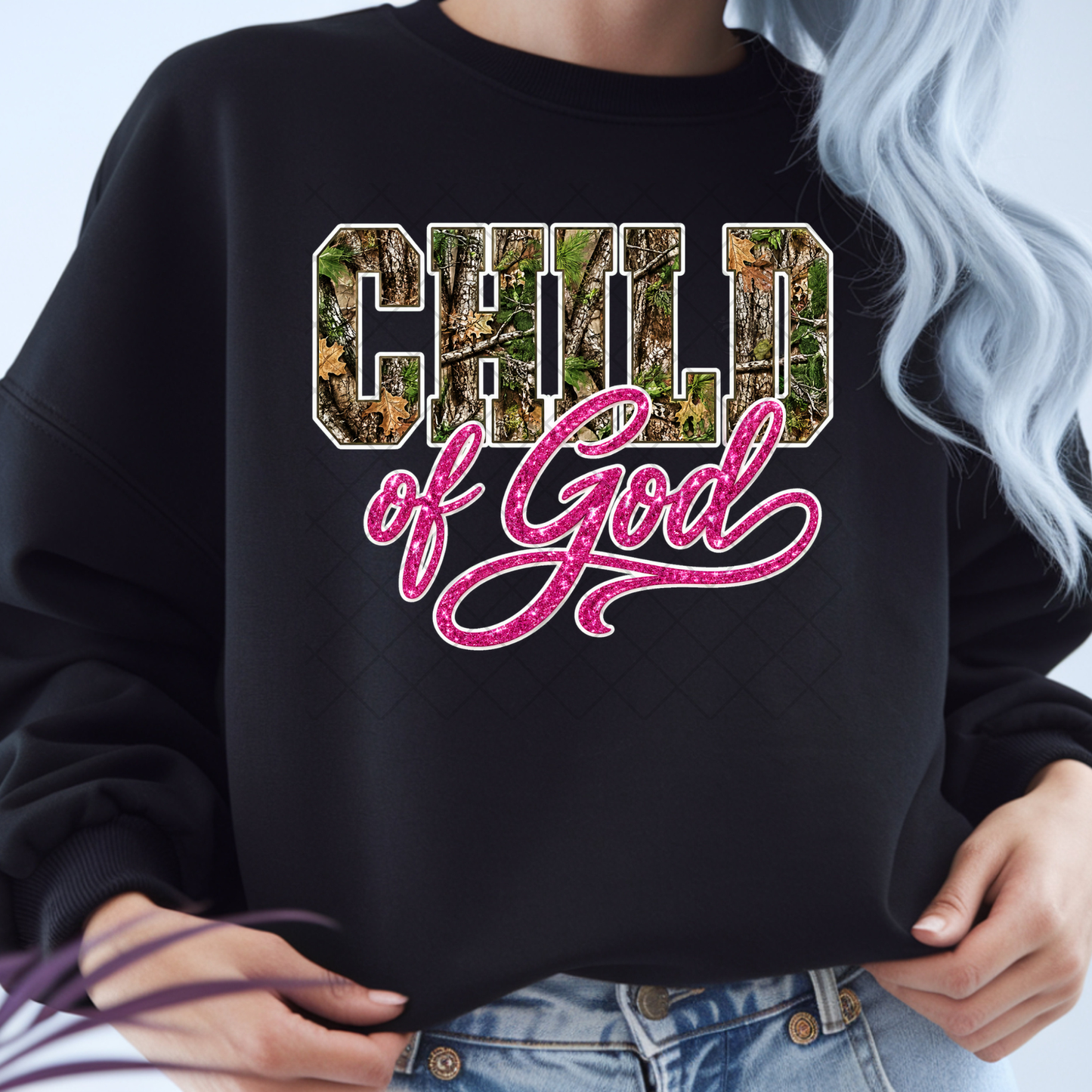 Camo Child Of God - Premium Graphic T-Shirt for Casual Wear