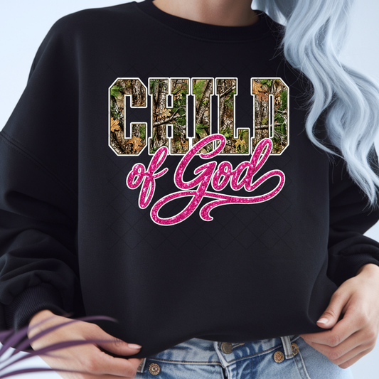Camo Child Of God - Premium Graphic T-Shirt for Casual Wear