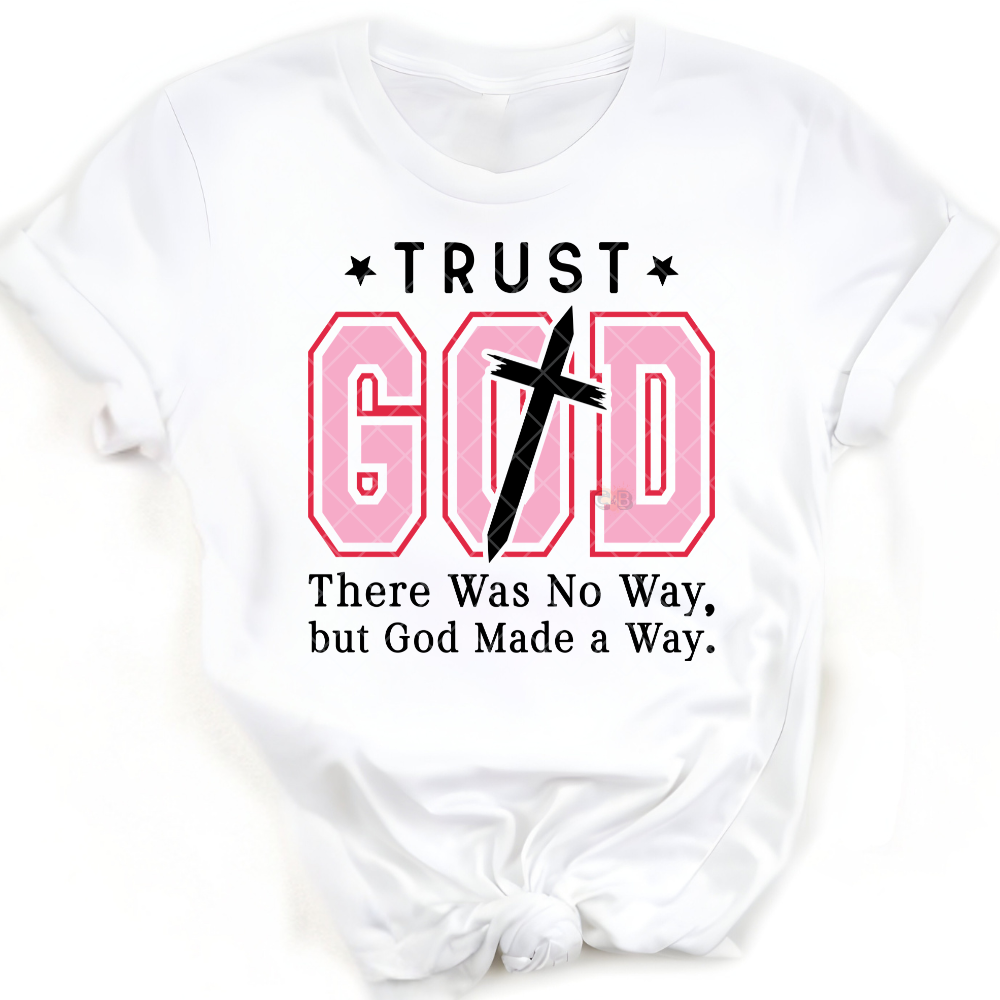 Pink Trust God - Premium Graphic Trendy T-Shirt for Casual Wear