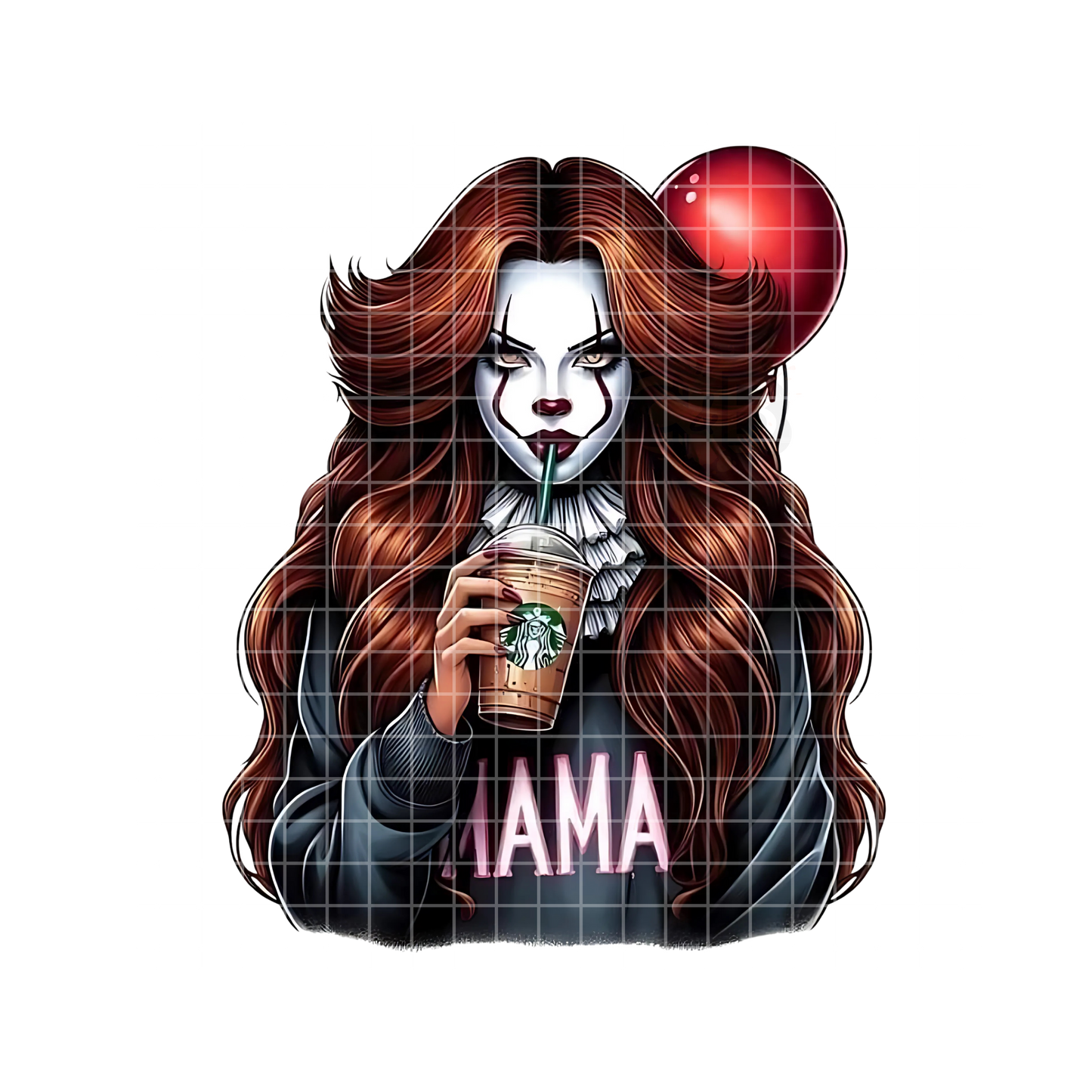 Pennywise MAMA Red Hair PNG