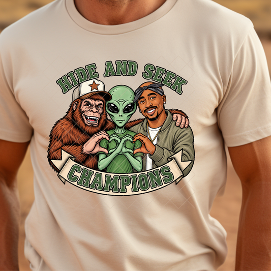 Hide and Seek Shacker - Premium Graphic Trendy T-Shirt for Casual Wear