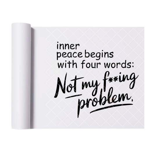 Inner Peace - Direct Print Film Transfer for T-Shirts, Cotton, Polyester & Blends - High-Quality Print