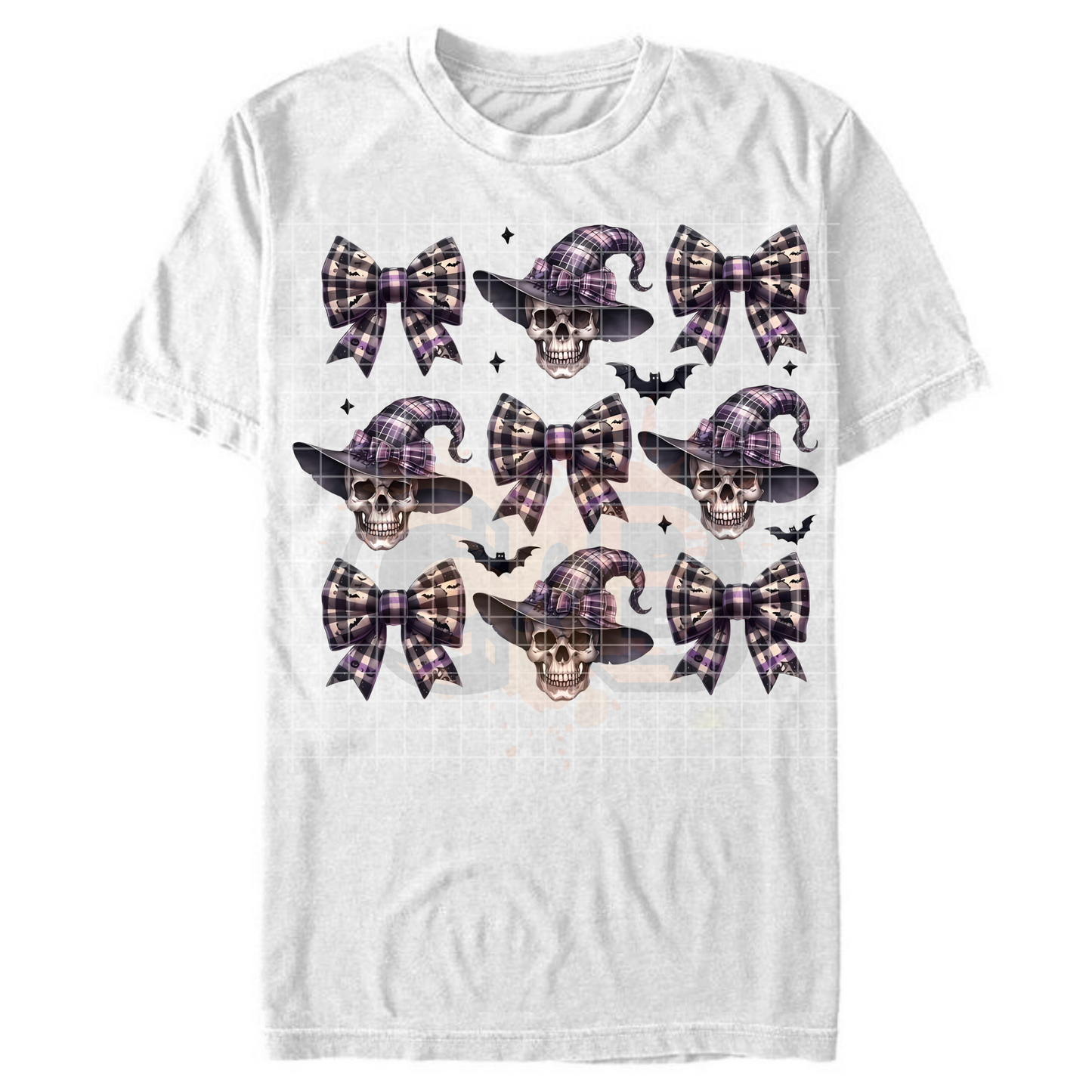 Black Bows Witch Skulls T-Shirt