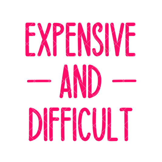 Expensive And Difficult PNG