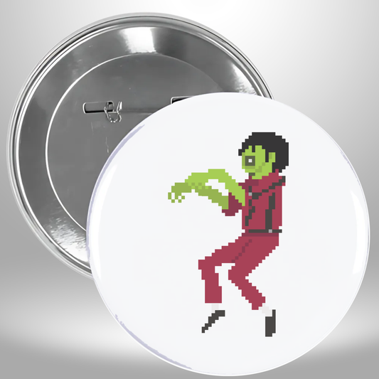 8 Bit Thriller Pinback Button