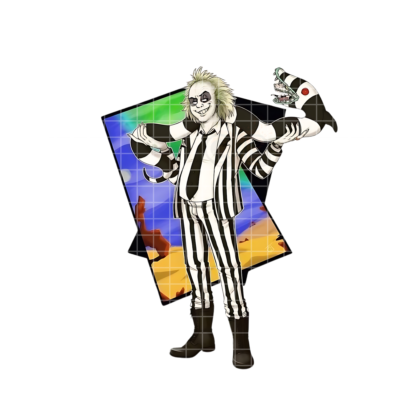 Beetlejuice With Worm PNG