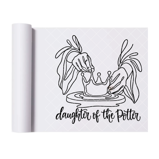 daughter of the potter outline - Direct Print Film Transfer for Trendy T-Shirts, Cotton, Polyester & Blends - High-Quality Print