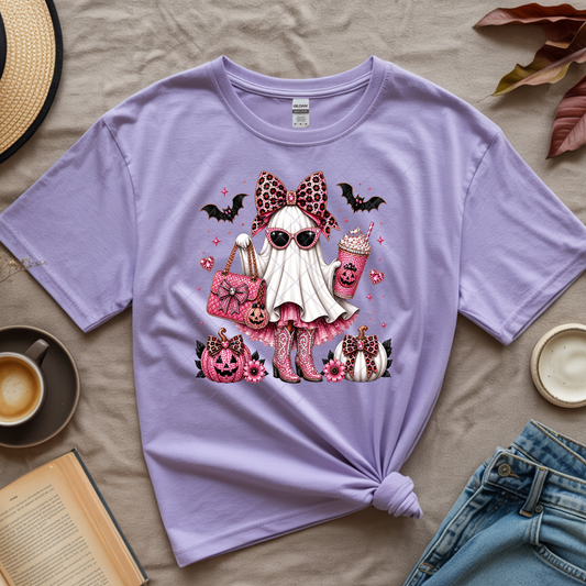 Boujie Pink Ghost - Premium Graphic T-Shirt for Casual Wear