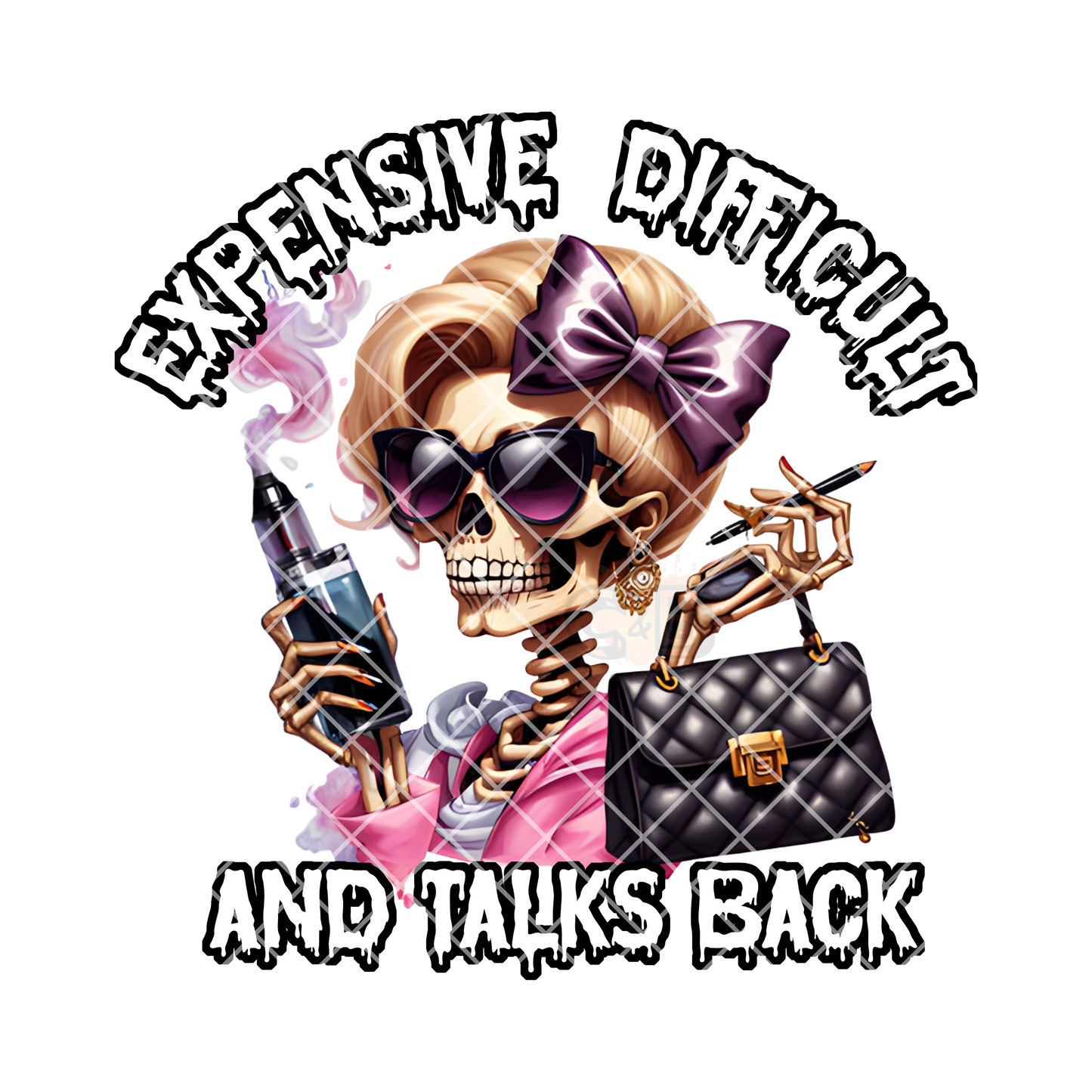 Expensive difficult and talks back PNG