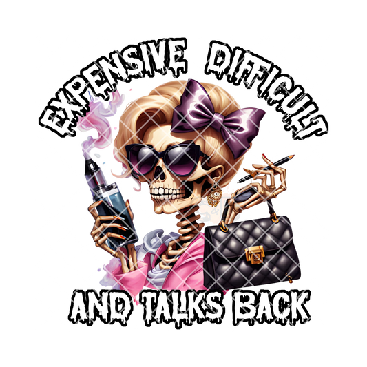 Expensive difficult and talks back PNG