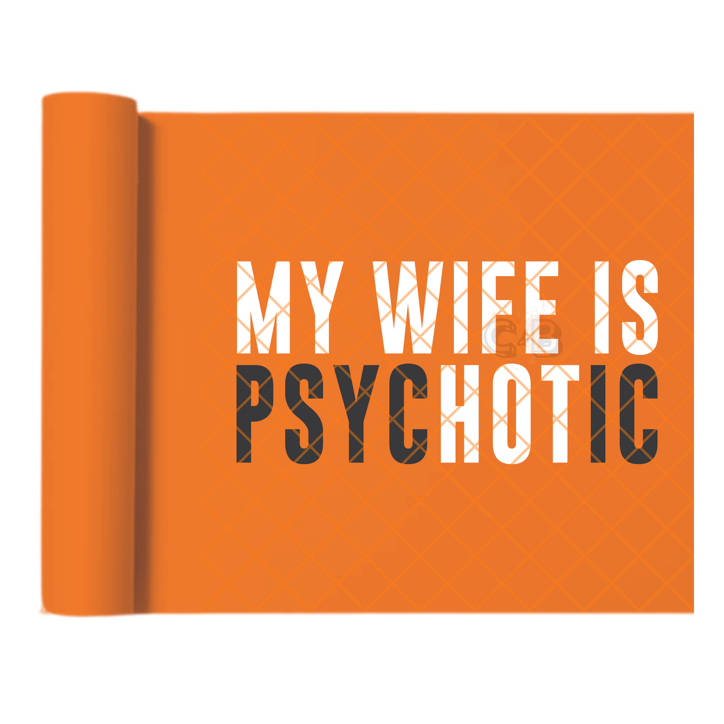 My Wife Is Hot - Ready To Press Print Transfer for Apparel, Cotton, Polyester & Blends - High-Quality Print- Commercial Grade