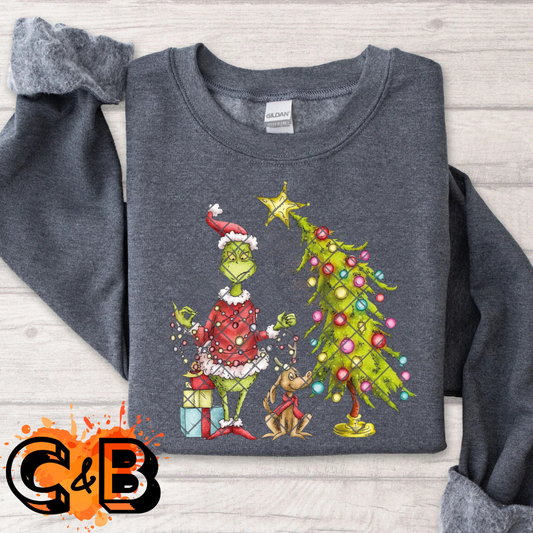 Suess Christmas Green Man T Shirt