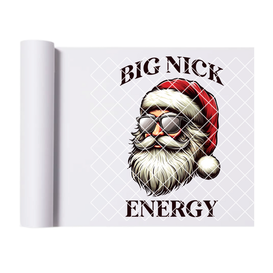 Big Nick Energy Santa DTF Transfer