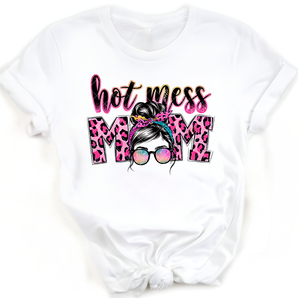 Hot Mess Pink Cheetah Print PNG