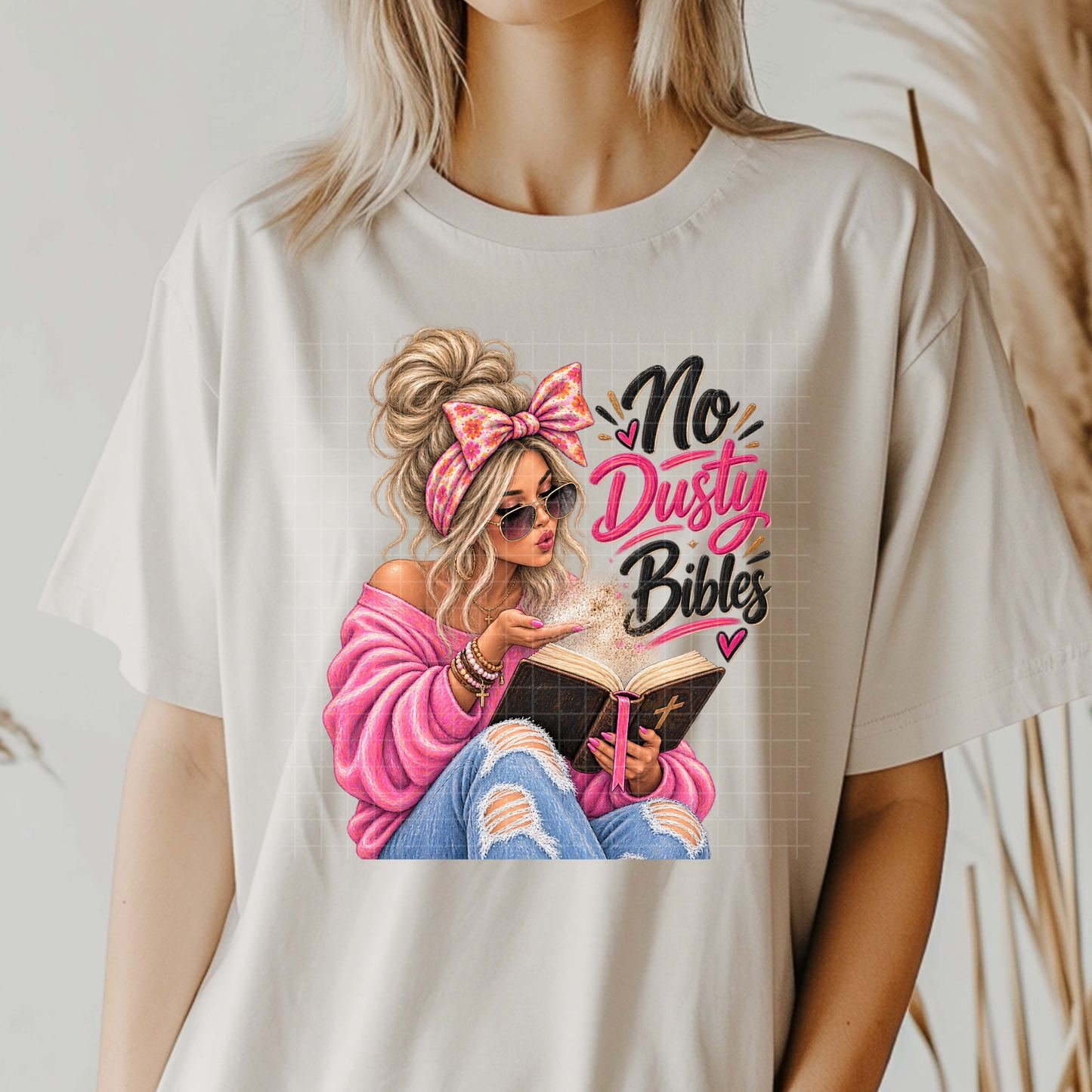 No Dusty Bibles Babe - Premium Graphic T-Shirt for Casual Wear