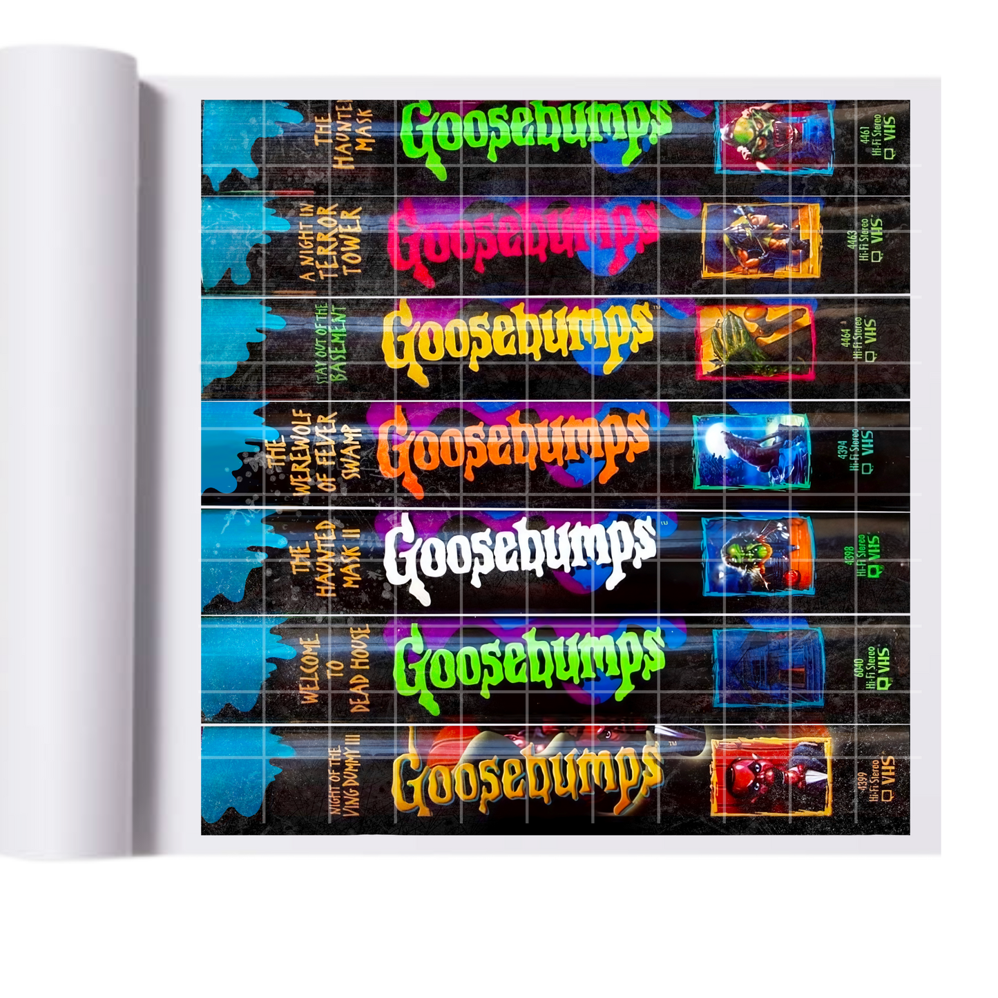 Goosebumps VHS Stack DTF Transfer