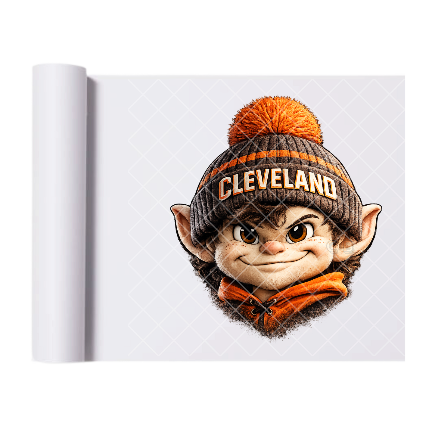 Cleveland Football - Direct Print Film Transfer for T-Shirts, Cotton, Polyester & Blends - High-Quality Print