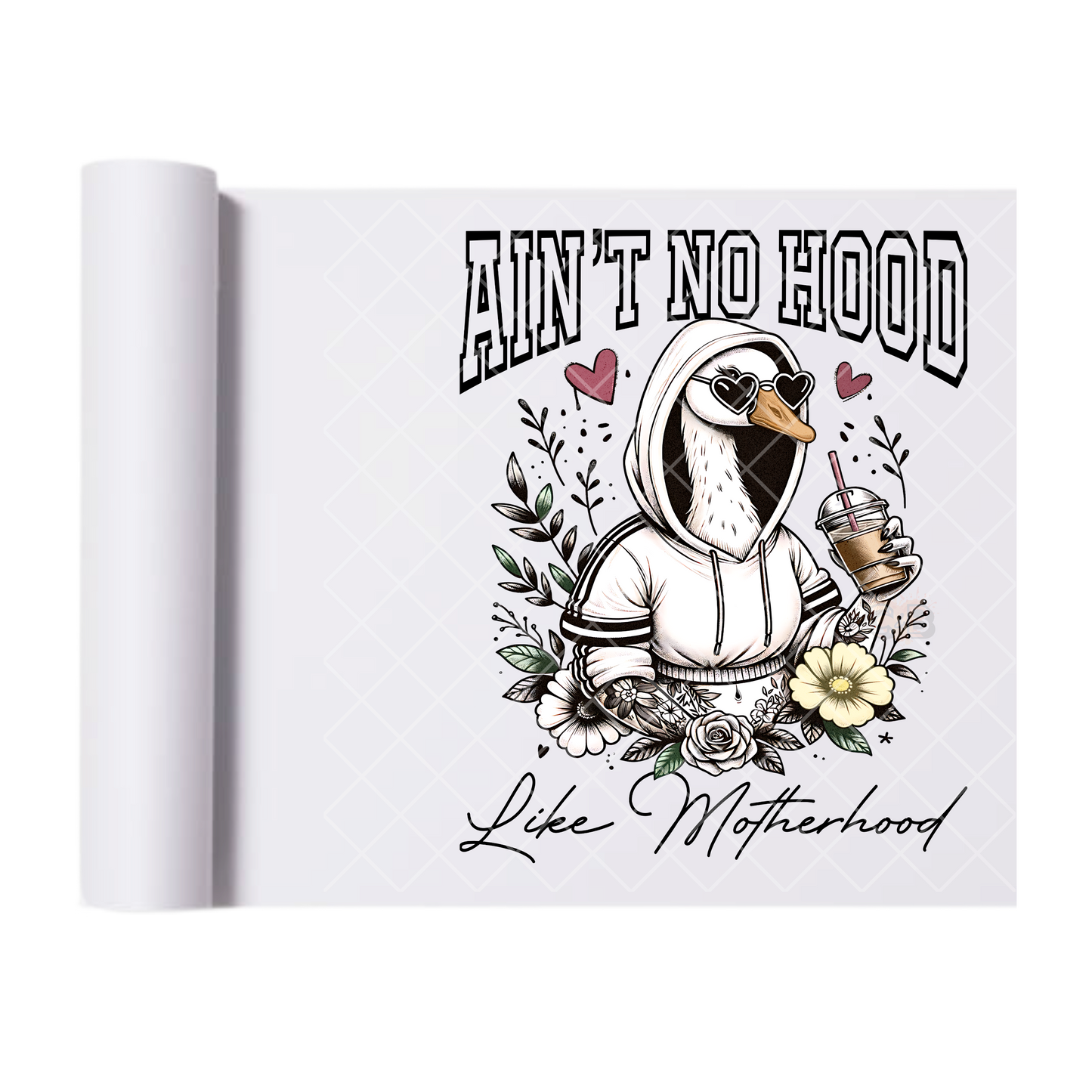 Ain’t No Hood - Direct Print Film Transfer for T-Shirts, Cotton, Polyester & Blends - High-Quality Print