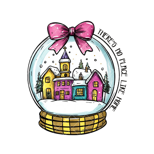 No Place Like Home Snow Globe PNG File
