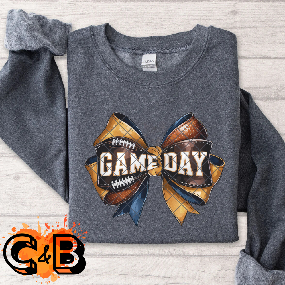Game day bow PNG