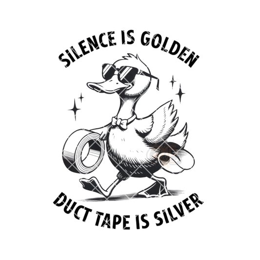 Duck tape is silver PNG