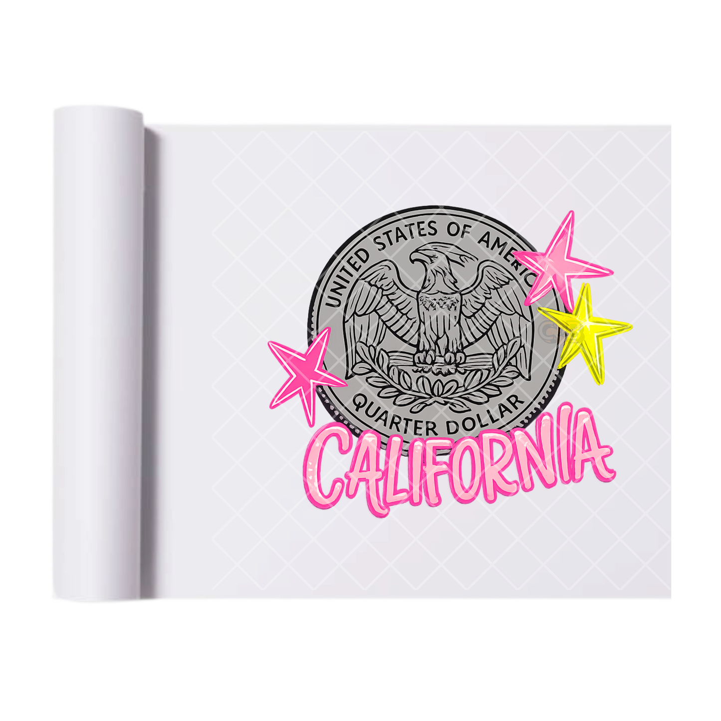 Tails California - Direct Print Film Transfer for Trendy T-Shirts, Cotton, Polyester & Blends - High-Quality Print