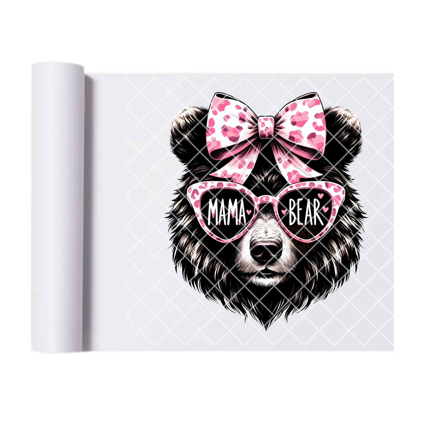Mom bear DTF film t shirt transfer