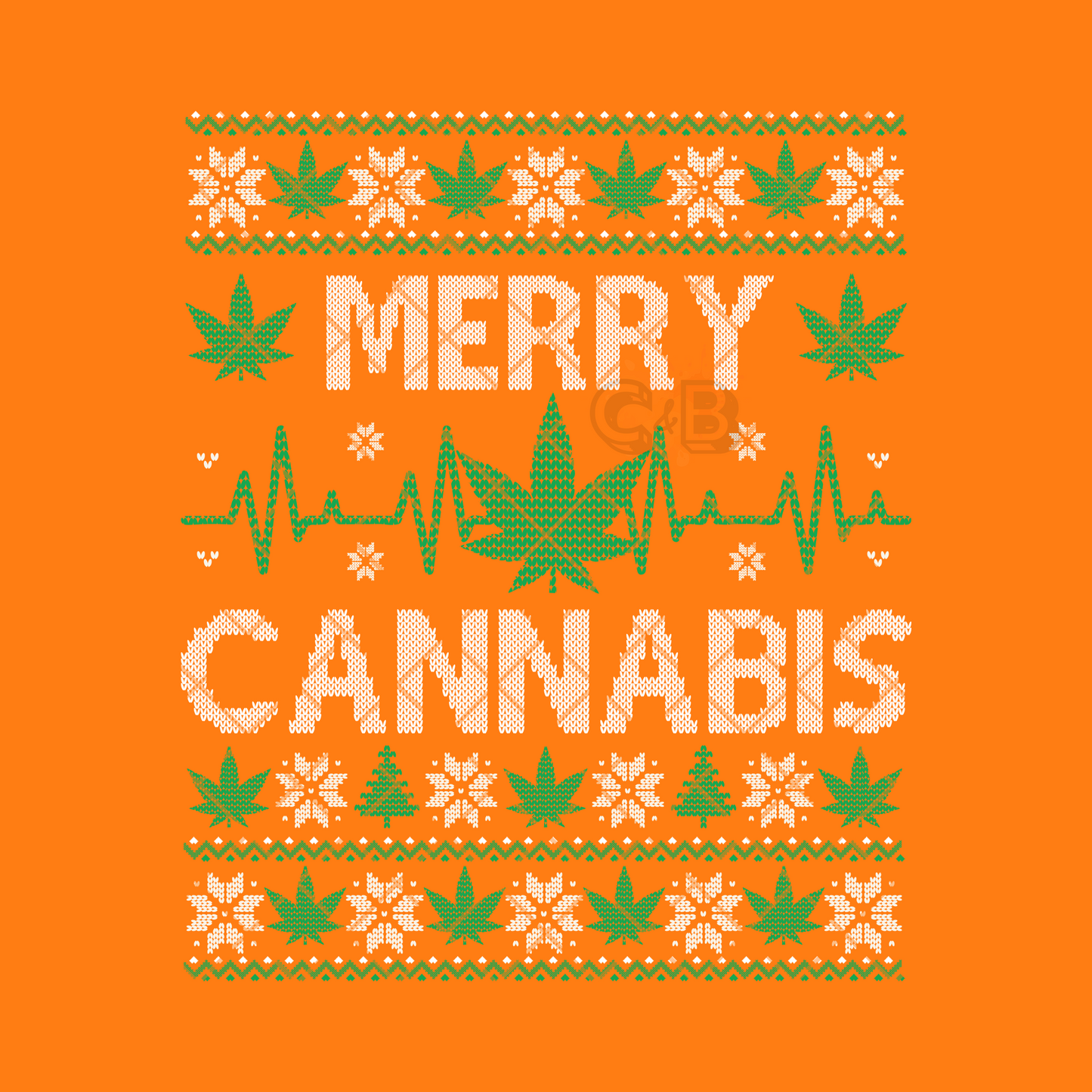 Merry Cannabis DTF Transfer