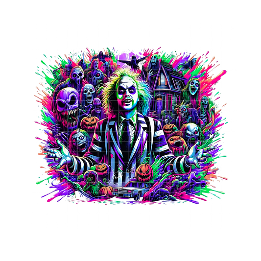 Beetlejuice Paint Explosion PNG