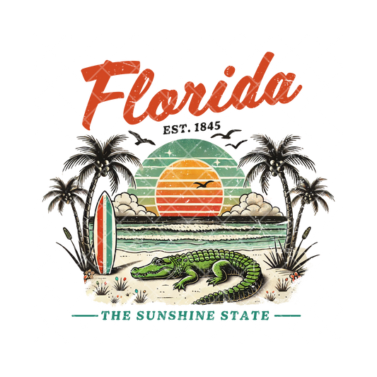 Florida Sunshine State Crocodile PNG